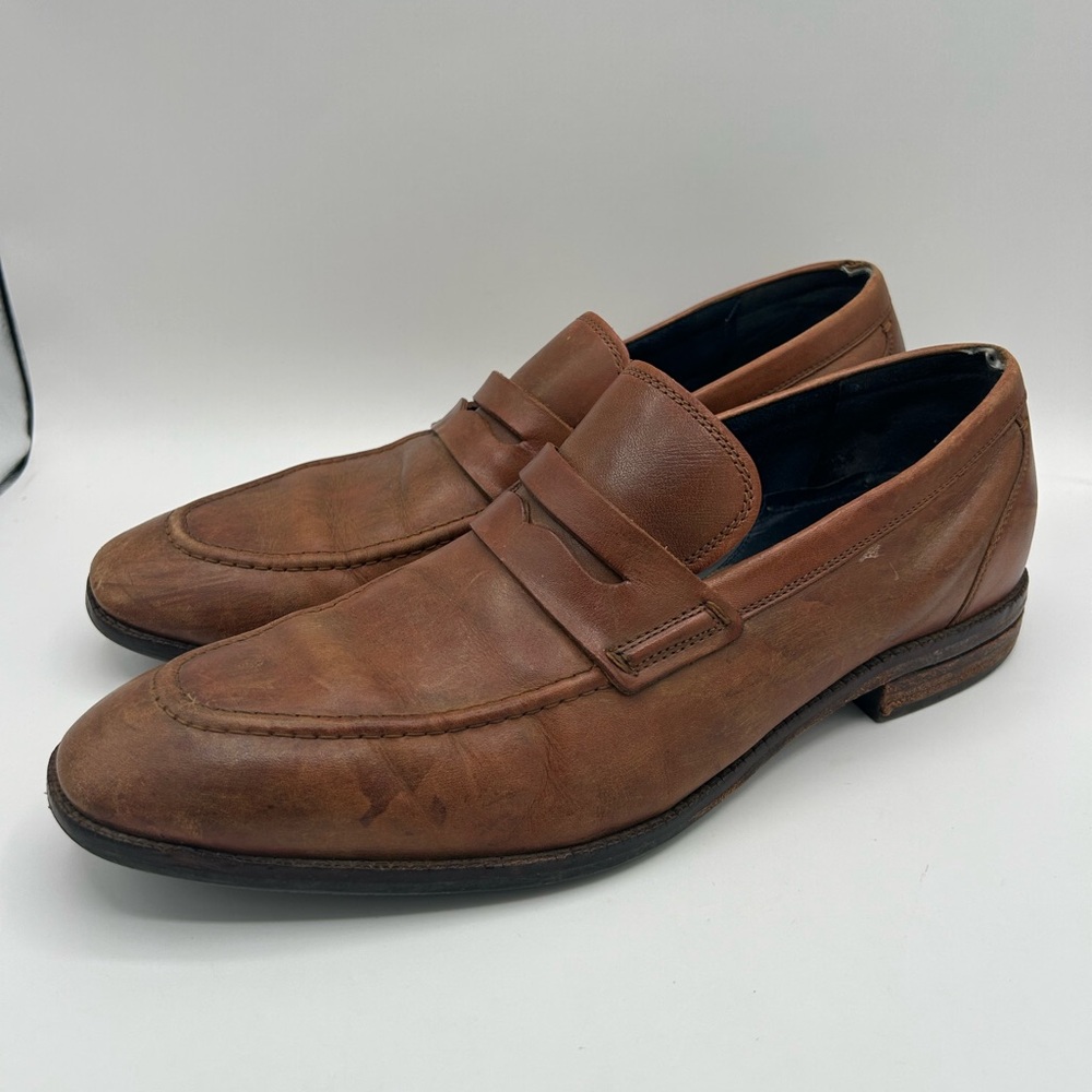 Cole Haan Penny Loafers Men’s Size 10.5 M Warner Grand British Tan C29038